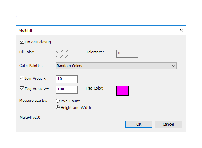 MulitFill Windows dialog